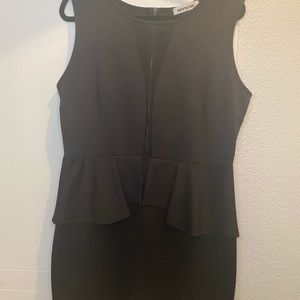 Plus size black dress 2X